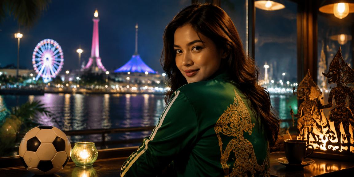 Pengguna menikmati taruhan sepak bola online sambil minum kopi di kafe Vietnam yang modern